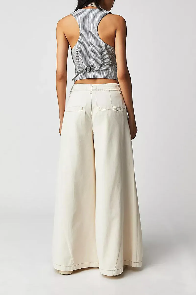 PN0179 Wide Leg Denim Jeans