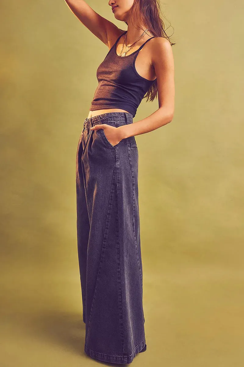 PN0179 Wide Leg Denim Jeans