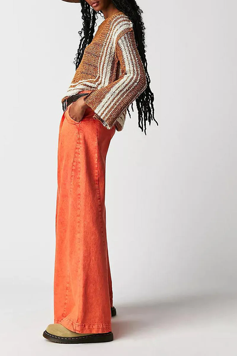PN0179 Wide Leg Denim Jeans