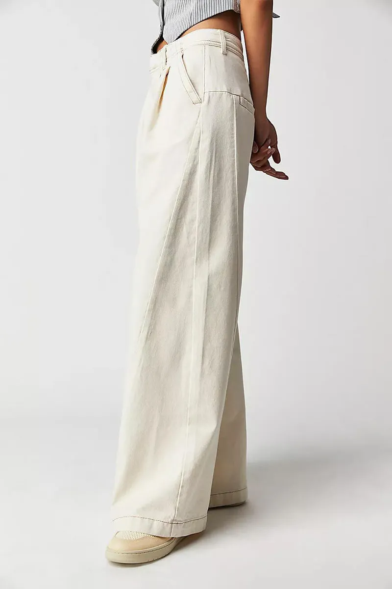 PN0179 Wide Leg Denim Jeans