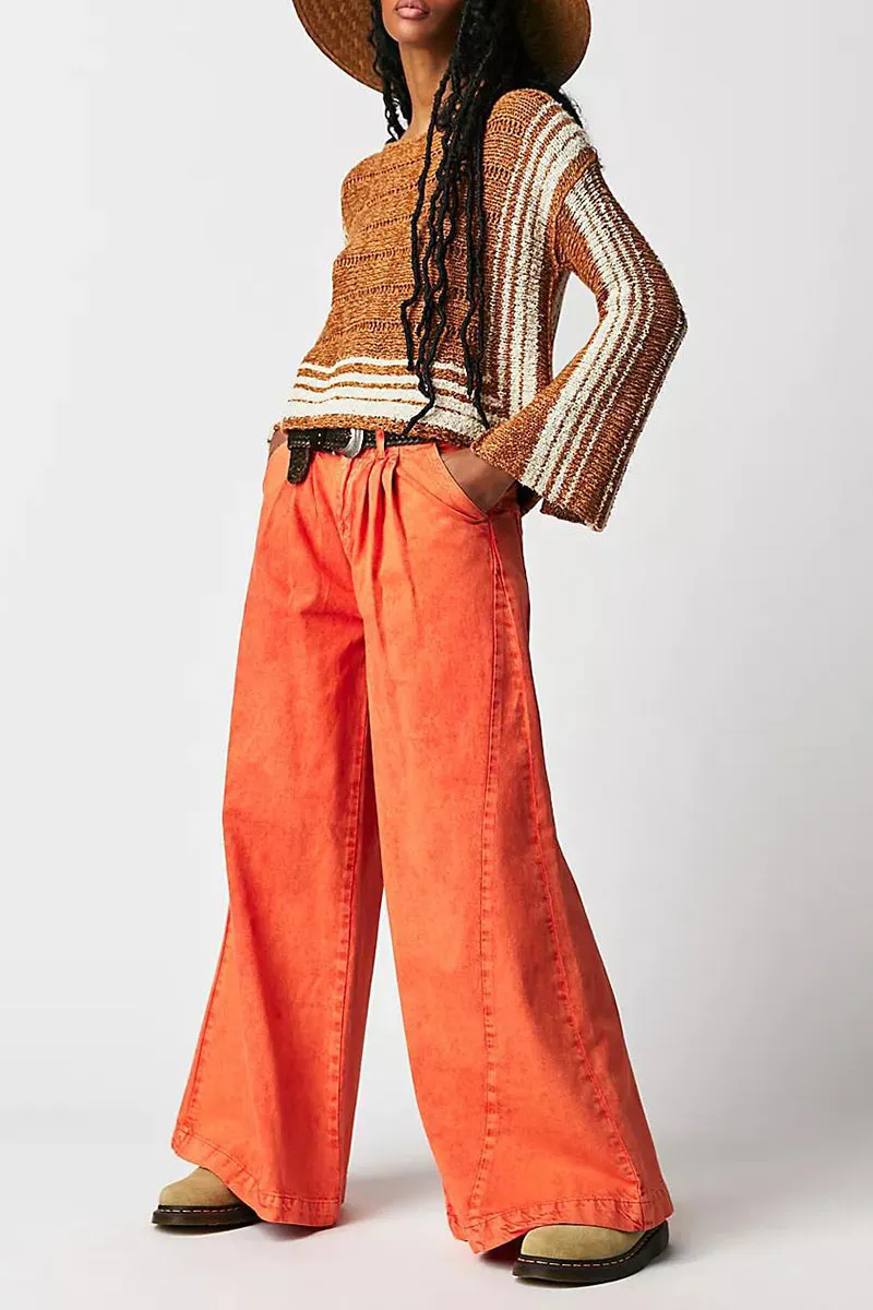 PN0179 Wide Leg Denim Jeans