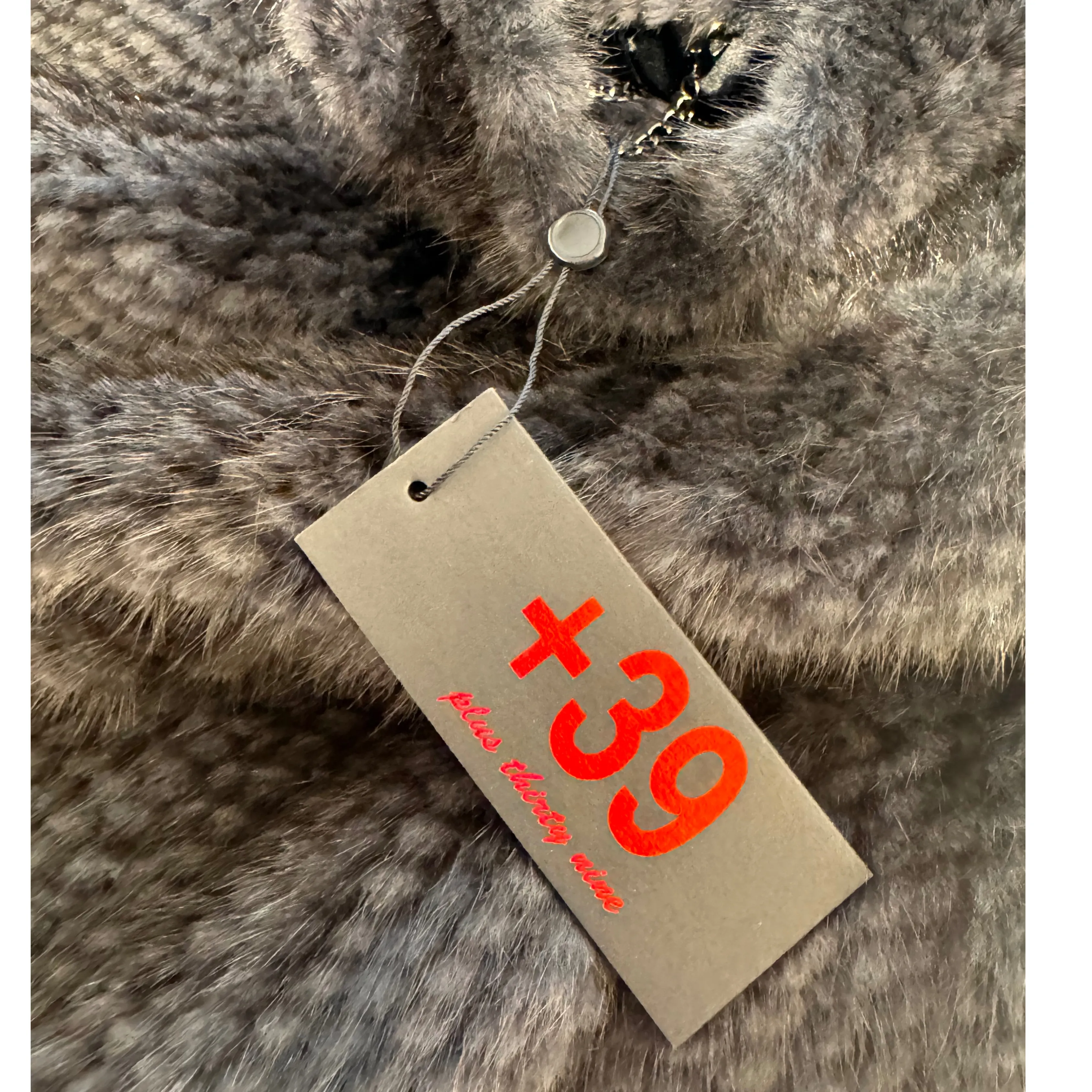 PONCHO VISONE INTRECCIATO