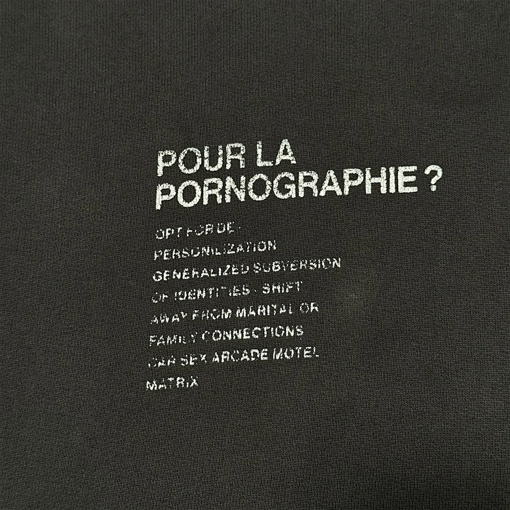 'Pour La Pornographie?' Hoodie
