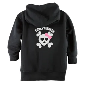 Punk Princess Front Zipper Toddler Hoodie