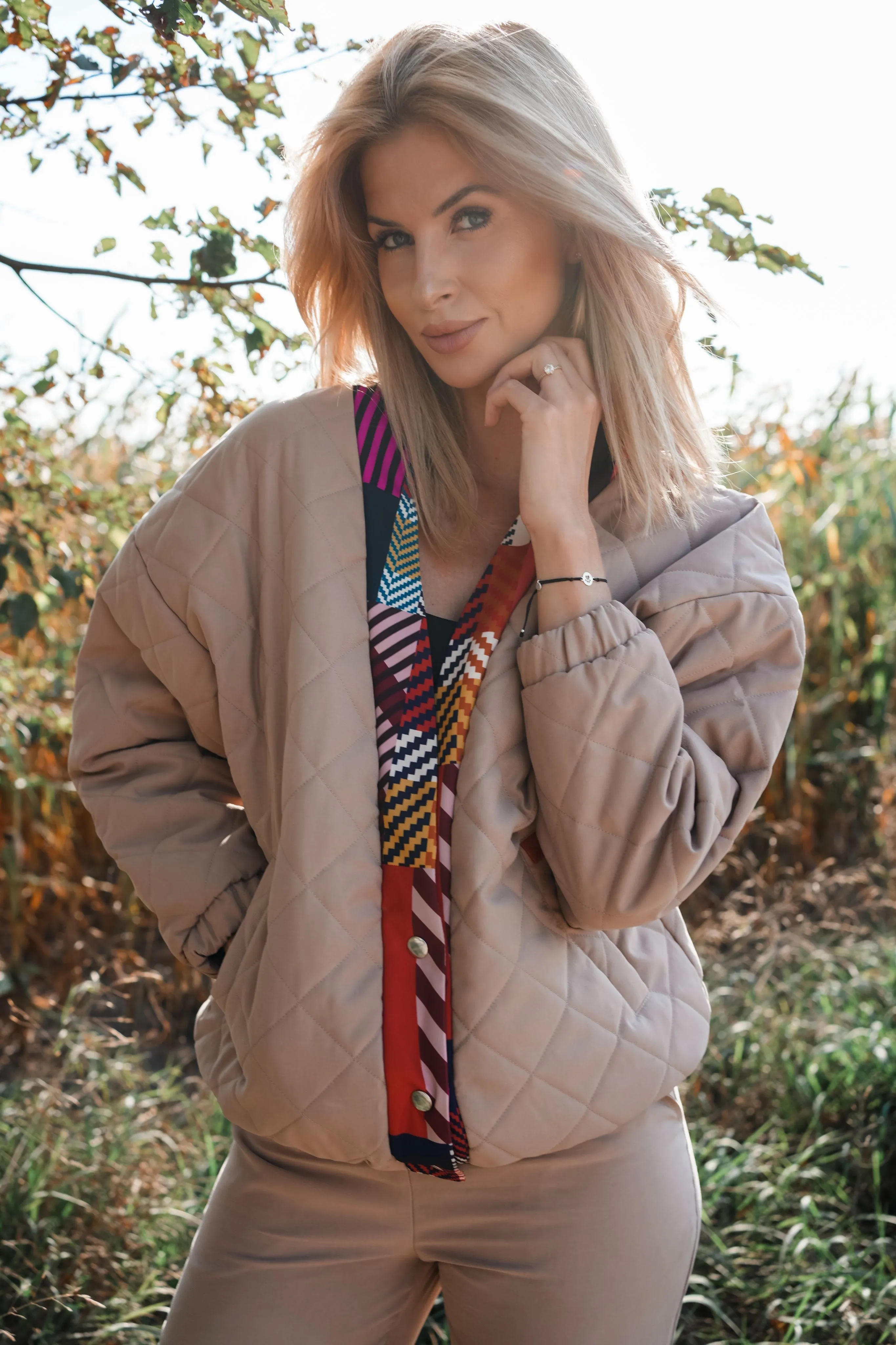 Rustic Charm lightweight quilted jacket