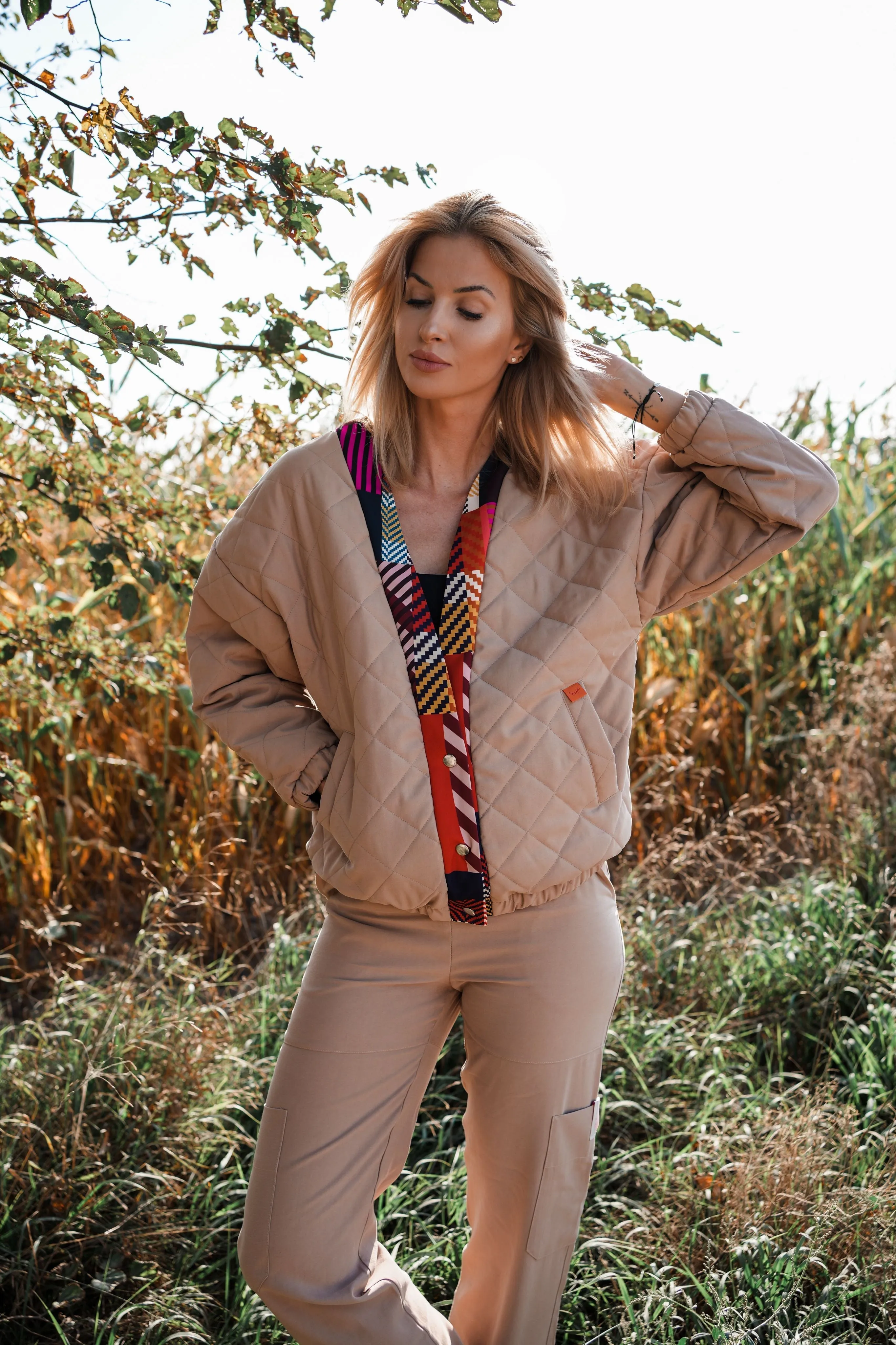 Rustic Charm lightweight quilted jacket