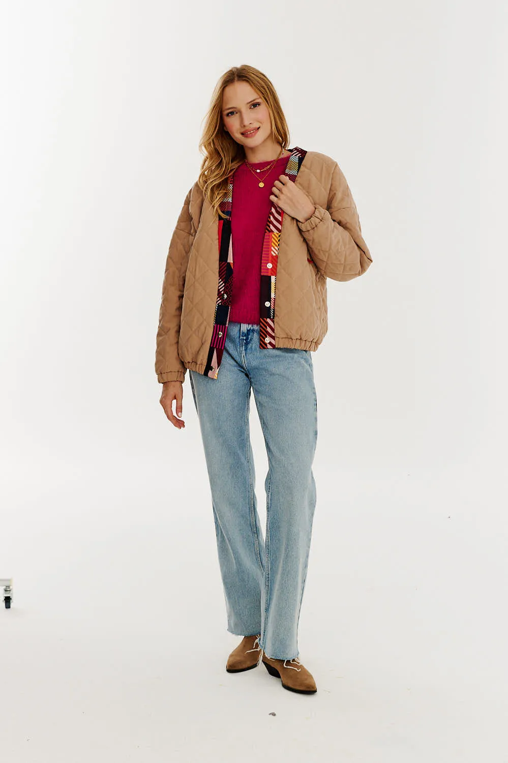 Rustic Charm lightweight quilted jacket