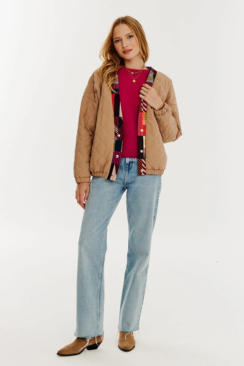 Rustic Charm lightweight quilted jacket