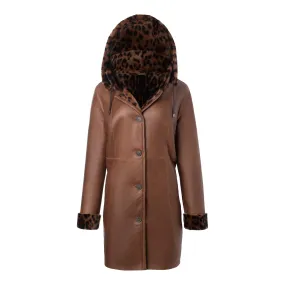 SANTA FE Merino Shearling Hooded Coat