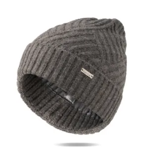 Satin-Lined Hat Gray