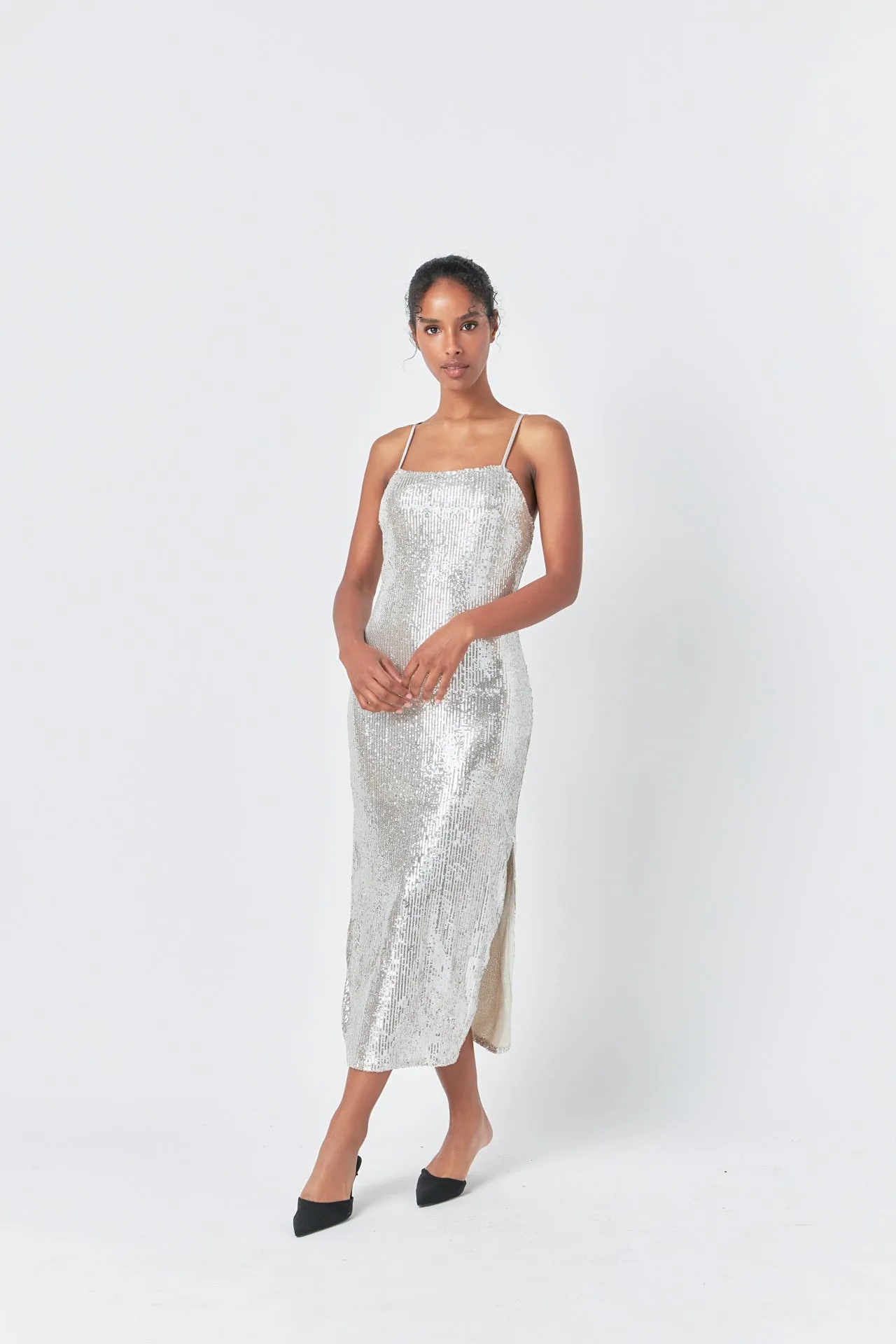 Sequin Slip Dress