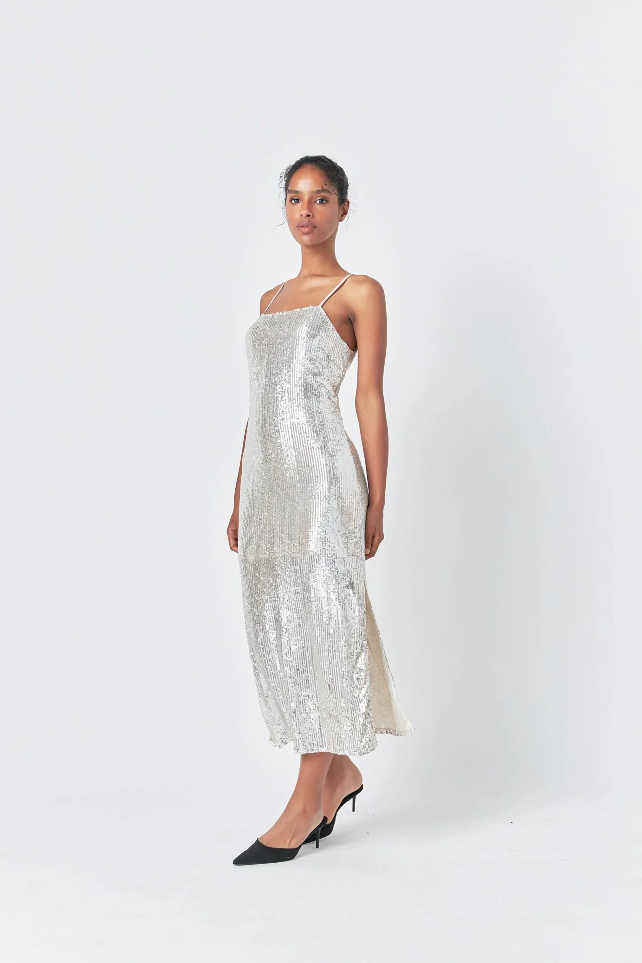 Sequin Slip Dress