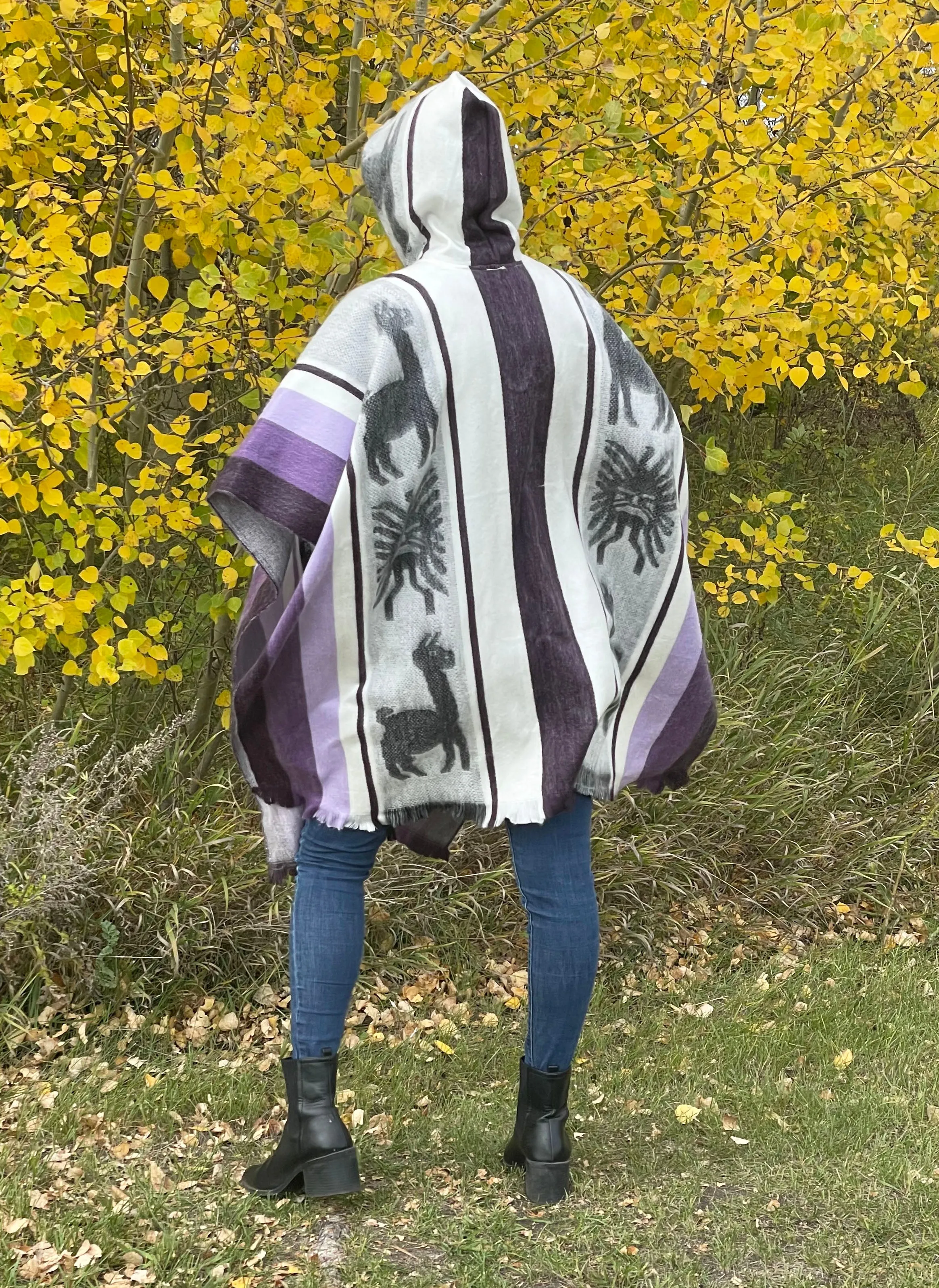 Soft Elegant Artisan Alpaca Wool Poncho