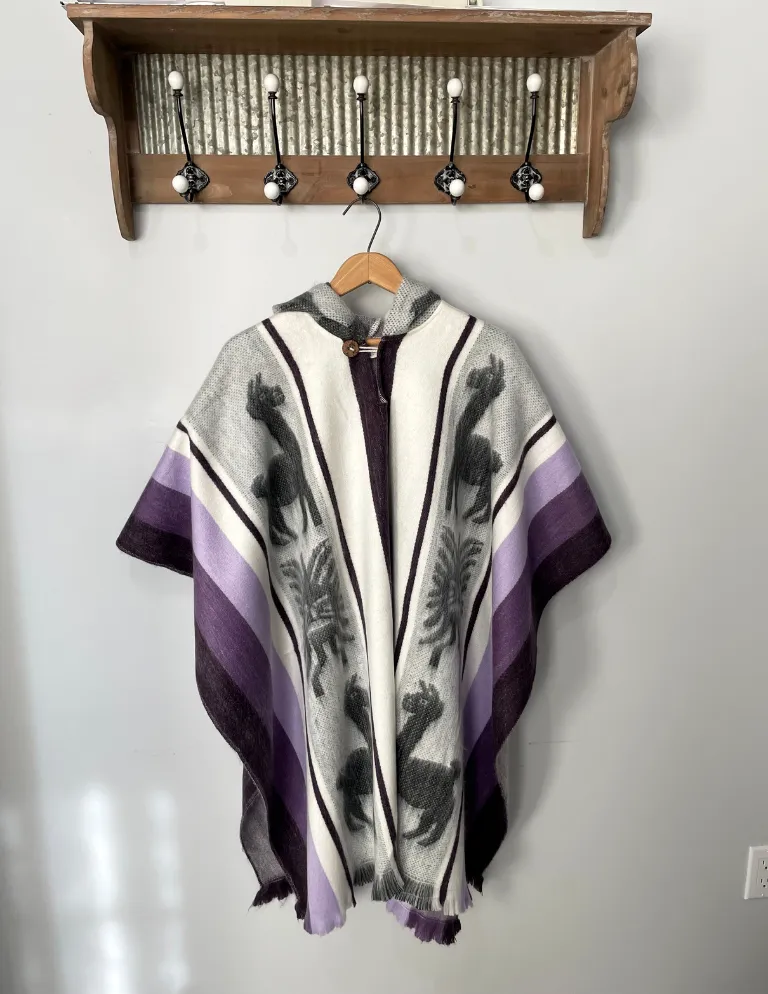Soft Elegant Artisan Alpaca Wool Poncho
