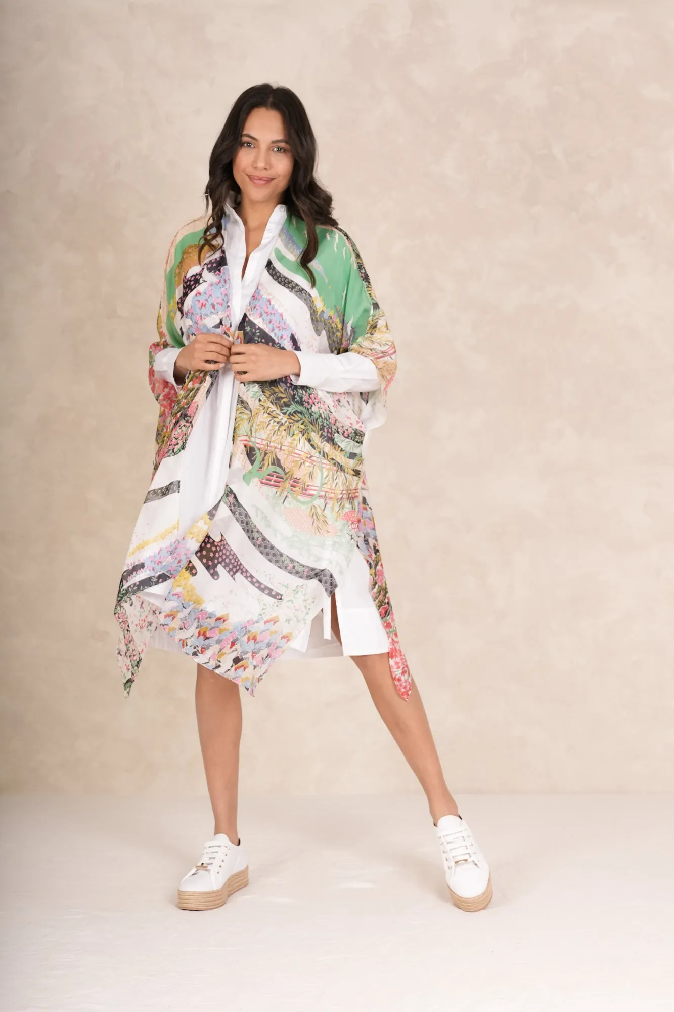 Spring White Throwover