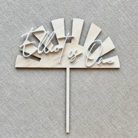 Sun cake topper (2 colour)