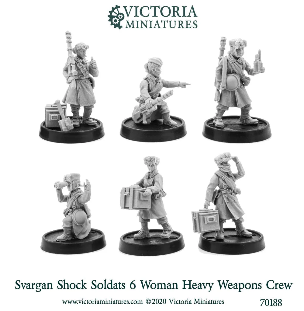 Svargan Shock Soldats Heavy Weapons Crew (female)